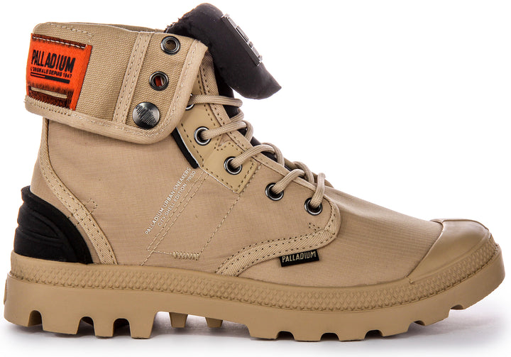 Palladium Baggy City Shelter Canvas Knöchelstiefel in Khaki Braun