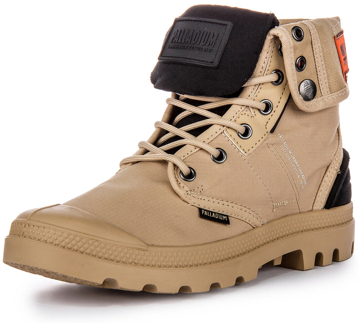 Palladium Baggy City Shelter Canvas Knöchelstiefel in Khaki Braun