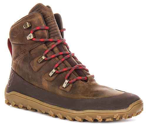 Vivobarefoot Tracker Leather In Khaki Brown For Men