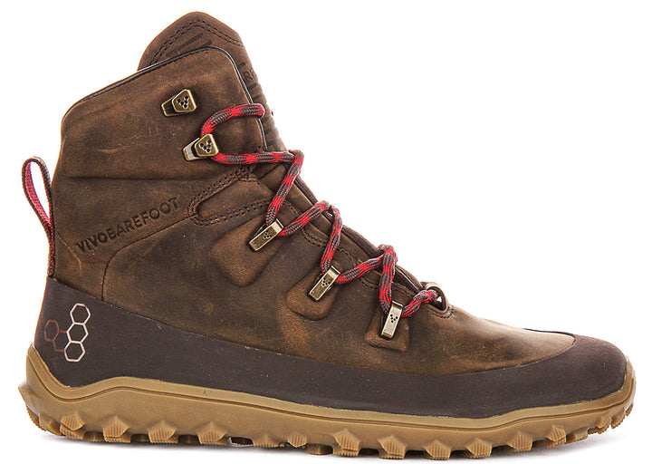 Vivobarefoot Tracker Leather In Khaki Brown For Men