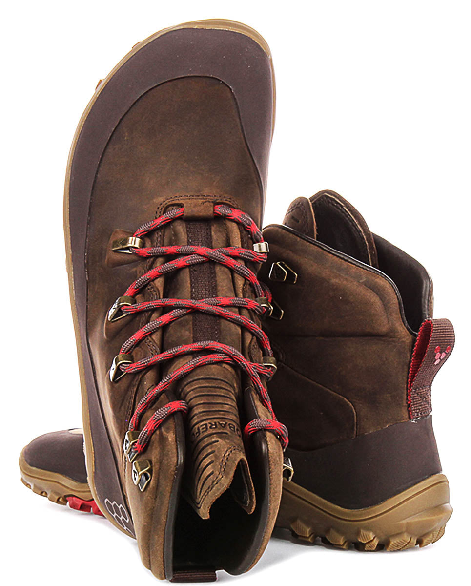 Vivobarefoot Tracker Leather In Khaki Brown For Men