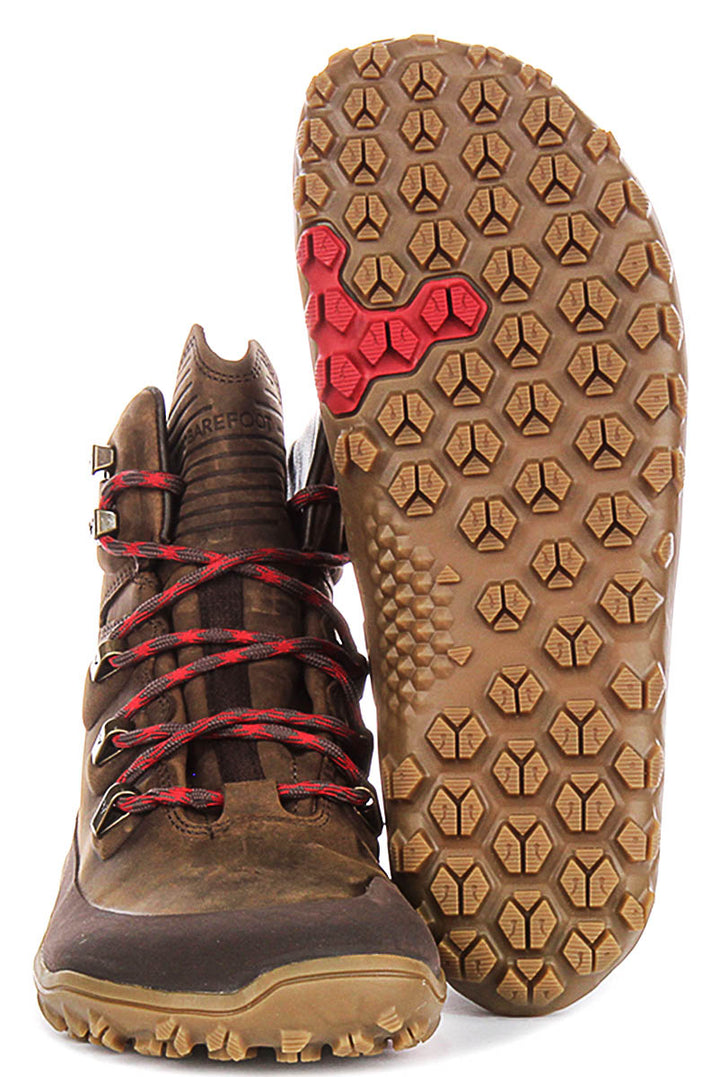 Vivobarefoot Tracker Leather In Khaki Brown For Men