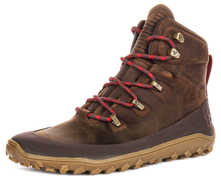 Vivobarefoot Tracker Leather In Khaki Brown For Men