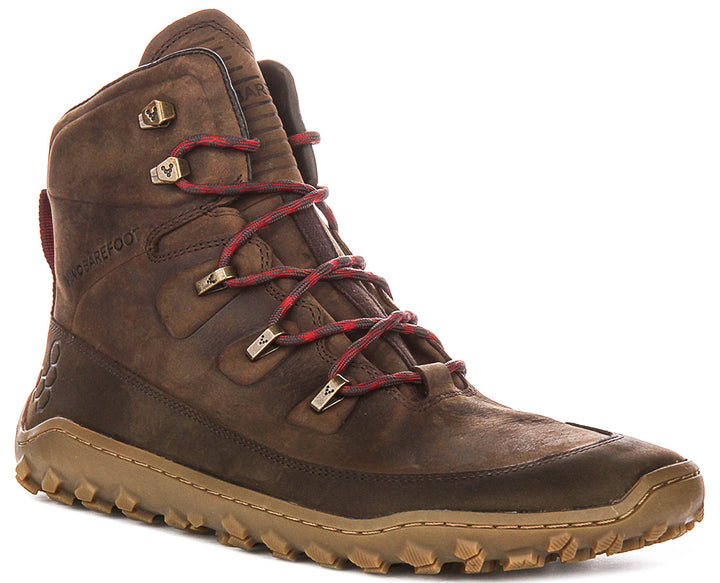 Vivobarefoot Tracker Leather In Khaki Brown For Men
