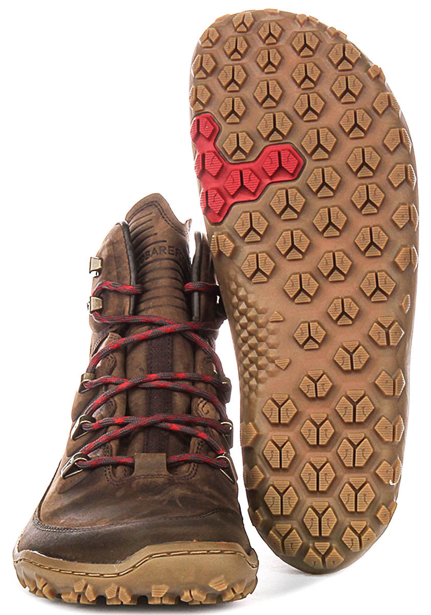 Vivobarefoot Tracker Leather In Khaki Brown For Men