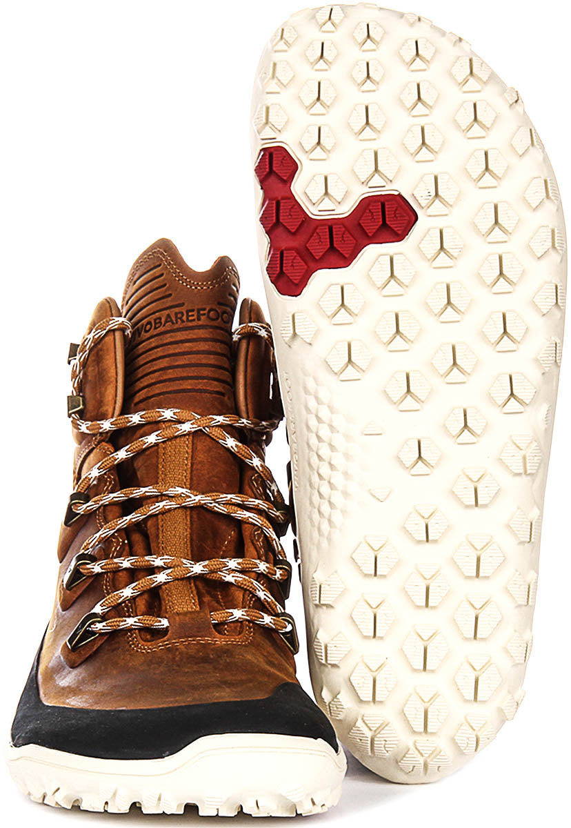 Vivobarefoot Tracker Leather In Khakibrown For Men