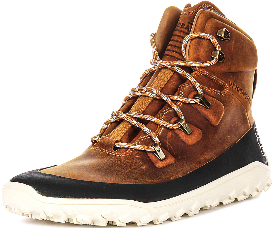 Vivobarefoot Tracker Leather In Khakibrown For Men