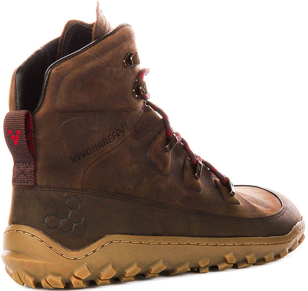 Vivobarefoot Tracker Leather In Khaki Brown For Women
