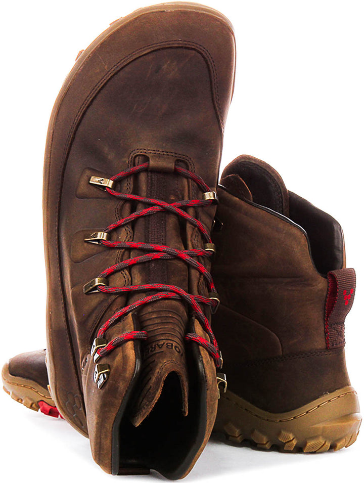 Vivobarefoot Tracker Leather In Khaki Brown For Women