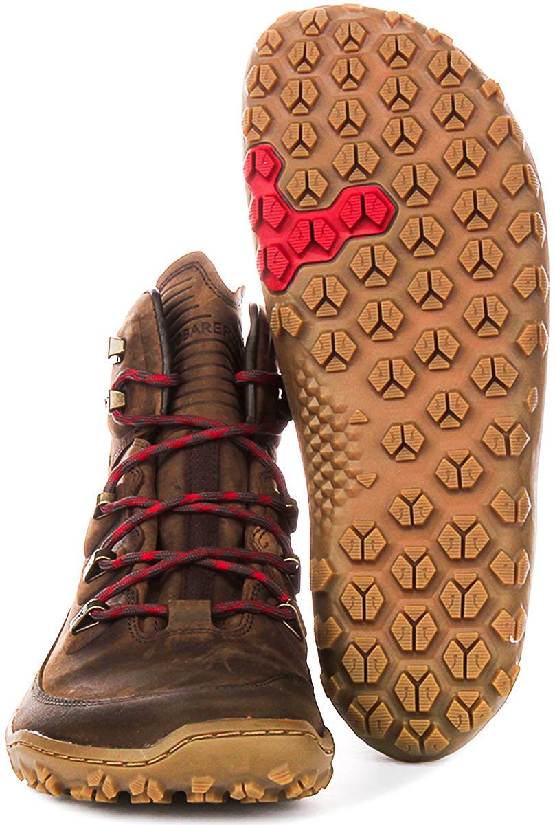 Vivobarefoot Tracker Leather In Khaki Brown For Women
