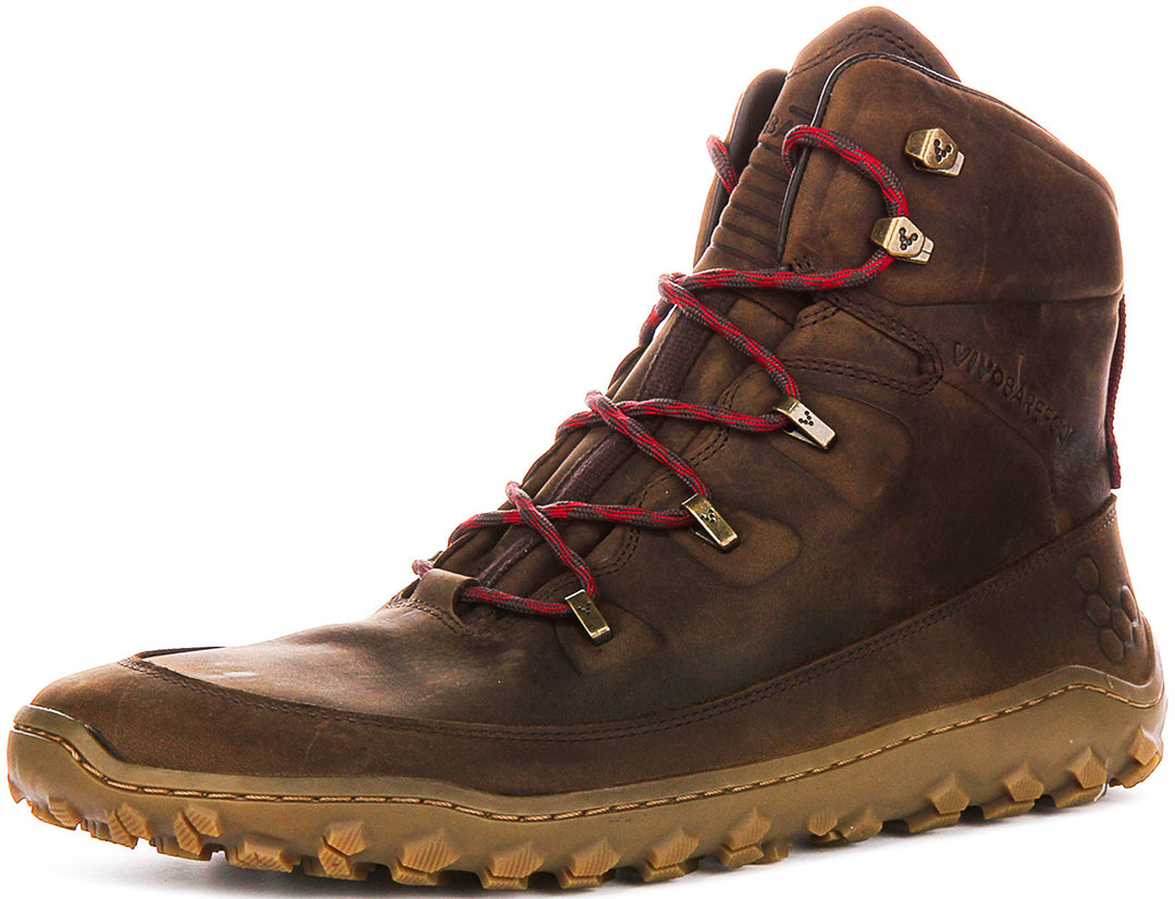 Vivobarefoot Tracker Leather In Khaki Brown For Women