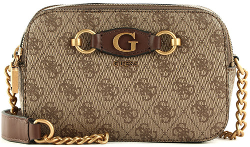 Guess Izzy Camera Bag In Lattee For Women