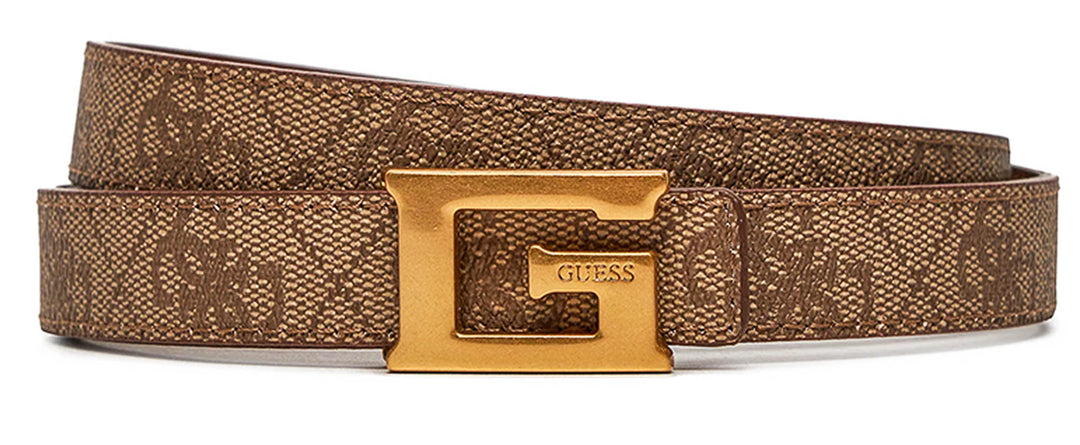 Guess Noreen Adjustable &amp; Reversible Belt In Lattee For Women