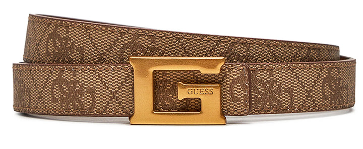 Guess Noreen Adjustable &amp; Reversible Belt In Lattee For Women