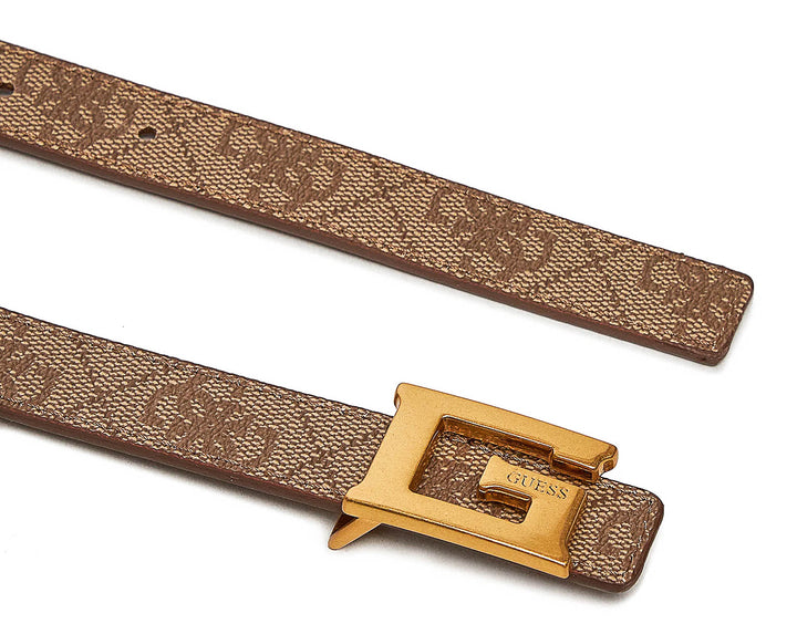 Guess Noreen Adjustable &amp; Reversible Belt In Lattee For Women