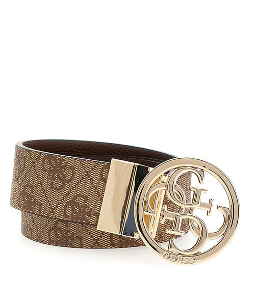 Guess Nolana Reversible Belt In Lattee For Women
