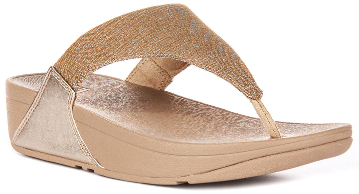 Fitflop Lulu Shimmerlux en Latte pour femmes