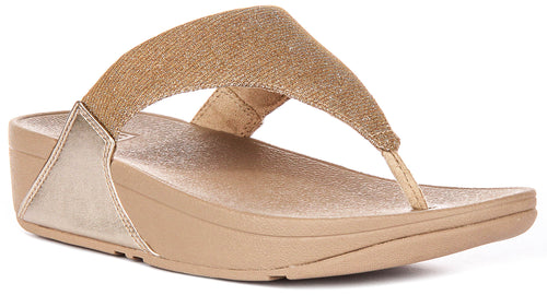 Fitflop Lulu Shimmerlux In Lattee For Women