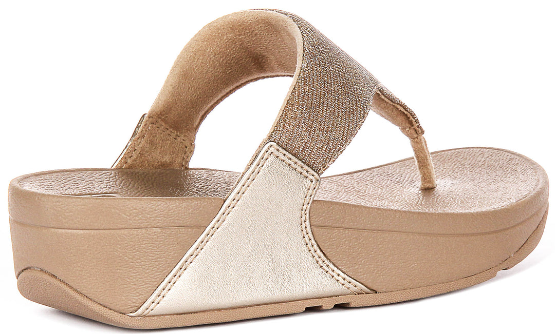 Fitflop Lulu Shimmerlux en Latte pour femmes