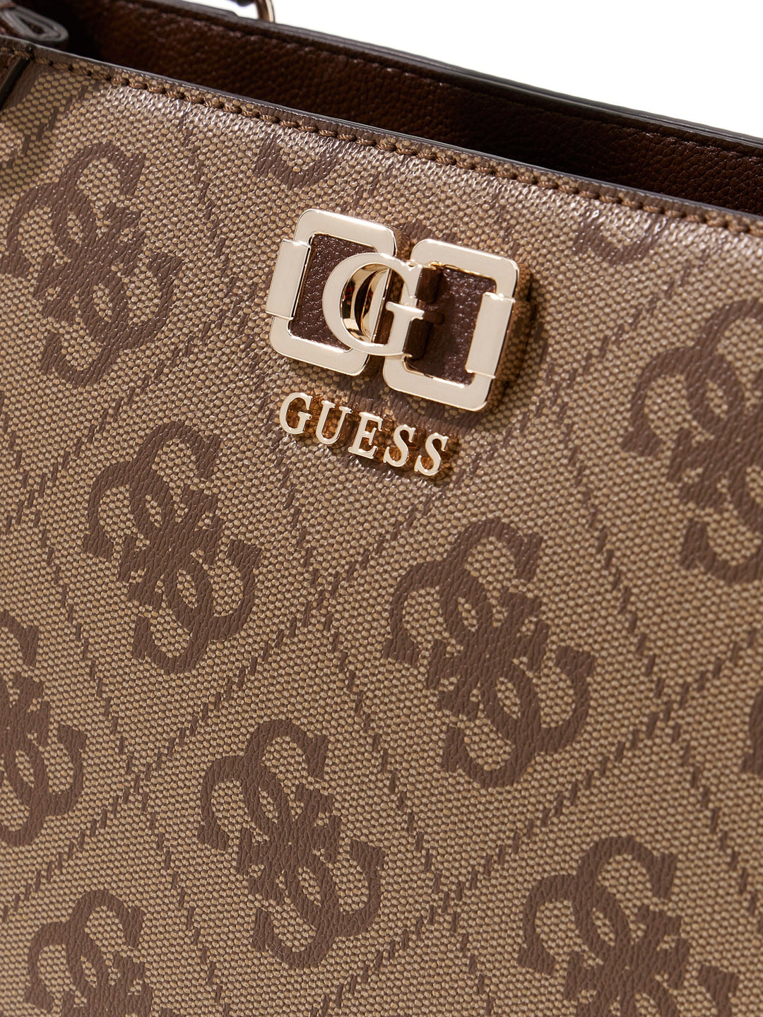 Guess Karnilla Logo Handbag In Lattee For Women