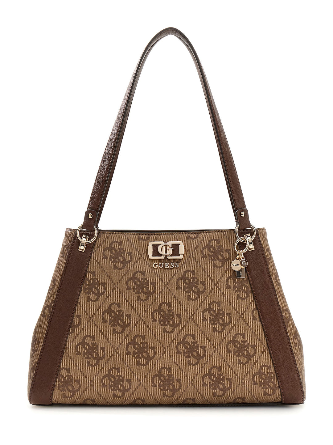 Guess Karnilla Logo Handbag In Lattee For Women