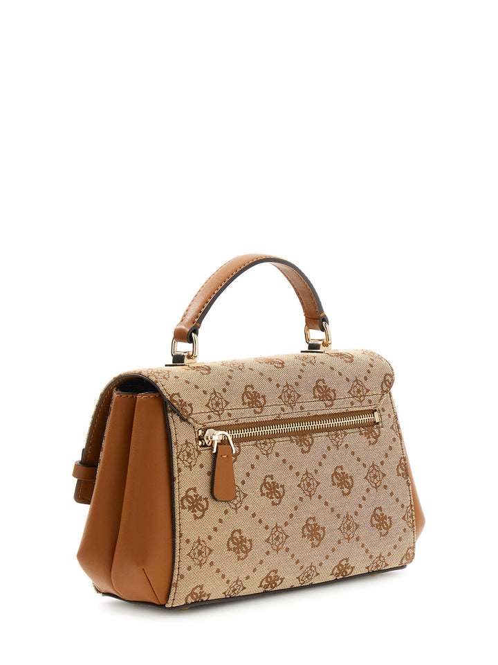 Guess Melinda Mini Cross Body Bag In Lattee For Women