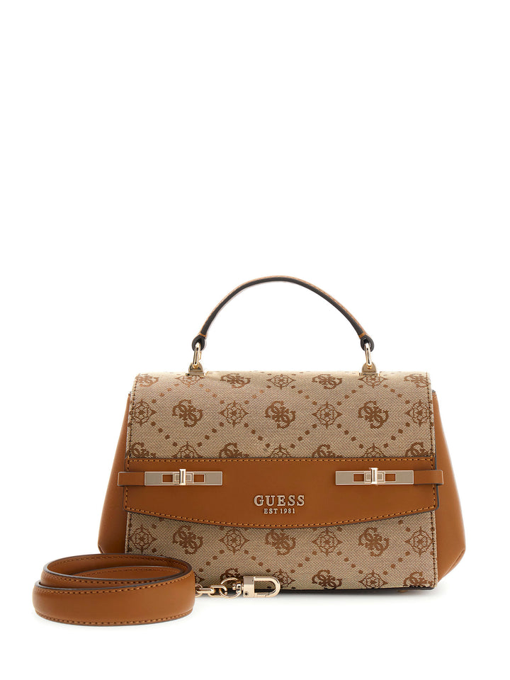 Guess Melinda Mini Cross Body Bag In Lattee For Women