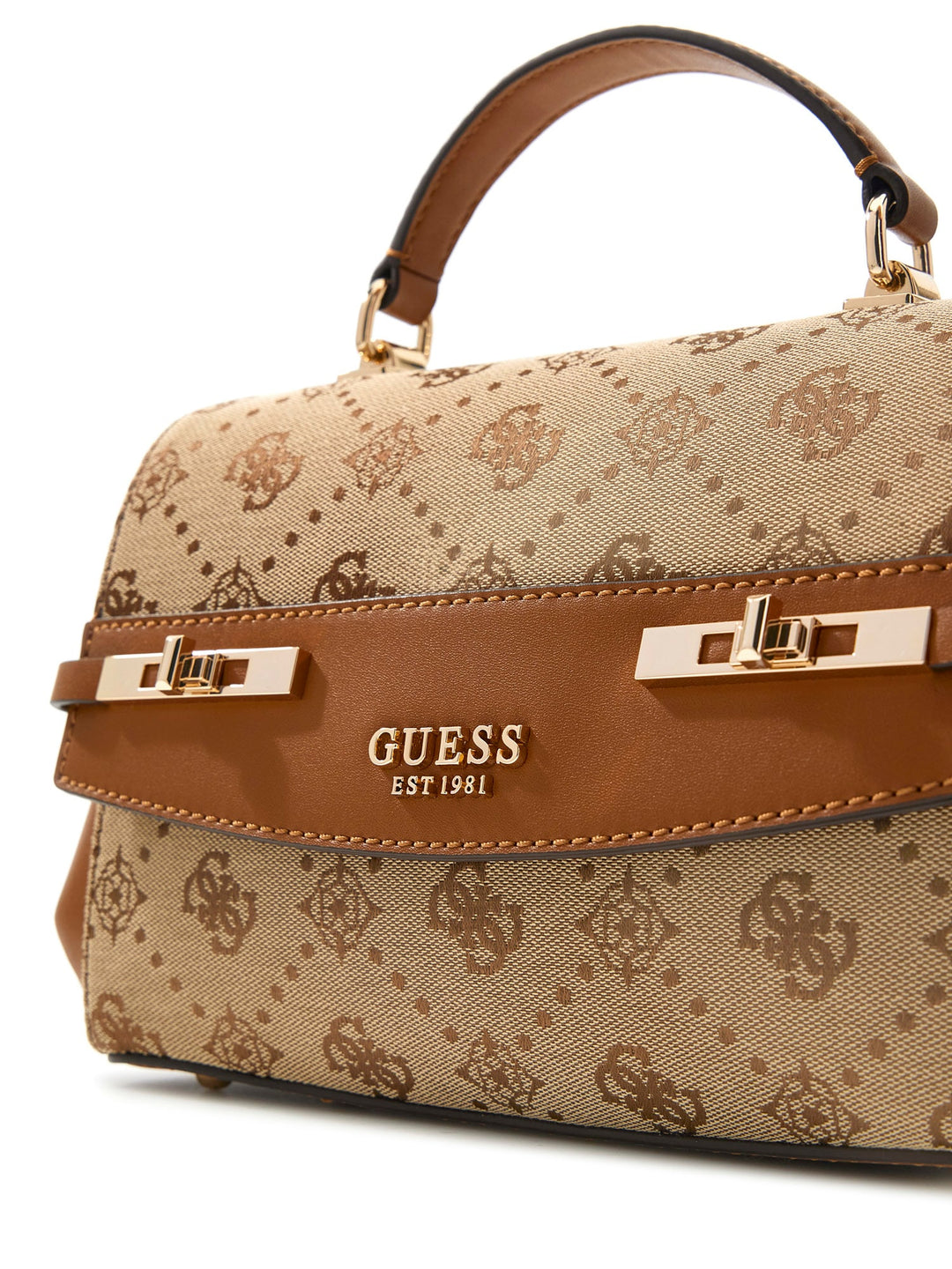 Guess Melinda Mini Cross Body Bag In Lattee For Women
