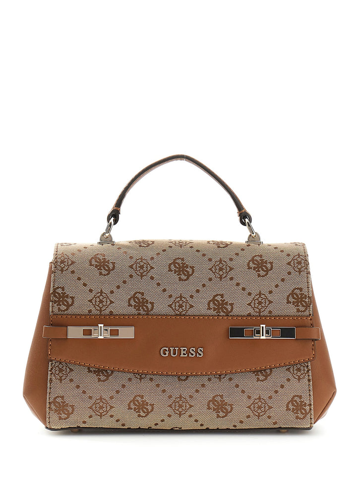 Guess Melinda Mini Cross Body Bag In Lattee For Women