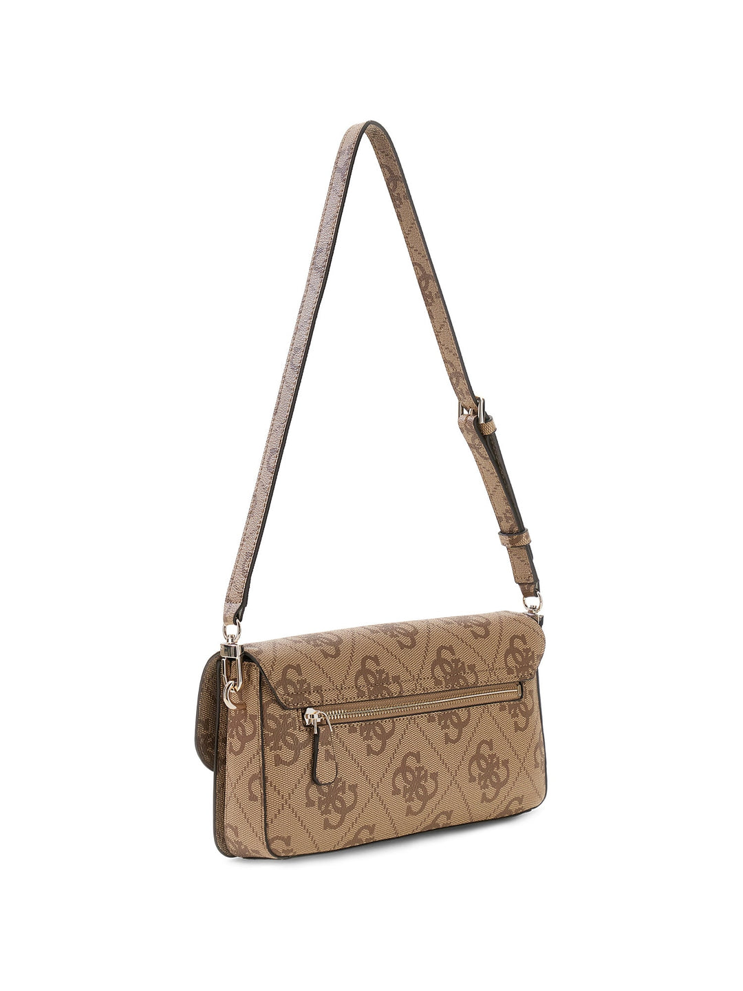Guess Sadie Flap Shoulder Bag In Lattee For Women