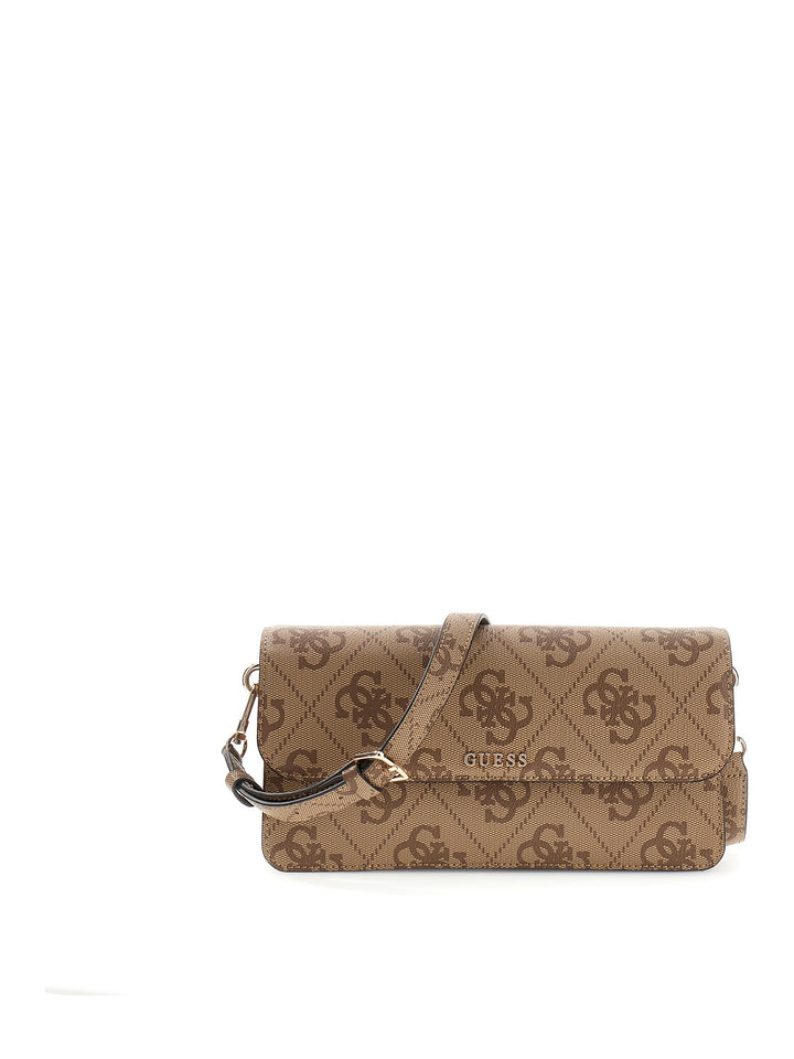 Guess Sadie Flap Shoulder Bag In Lattee For Women