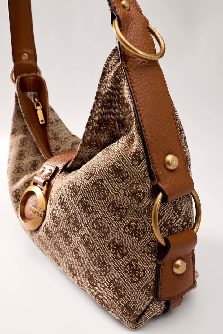 Guess Camden Medium Shoulder Bag In Lattee For Women