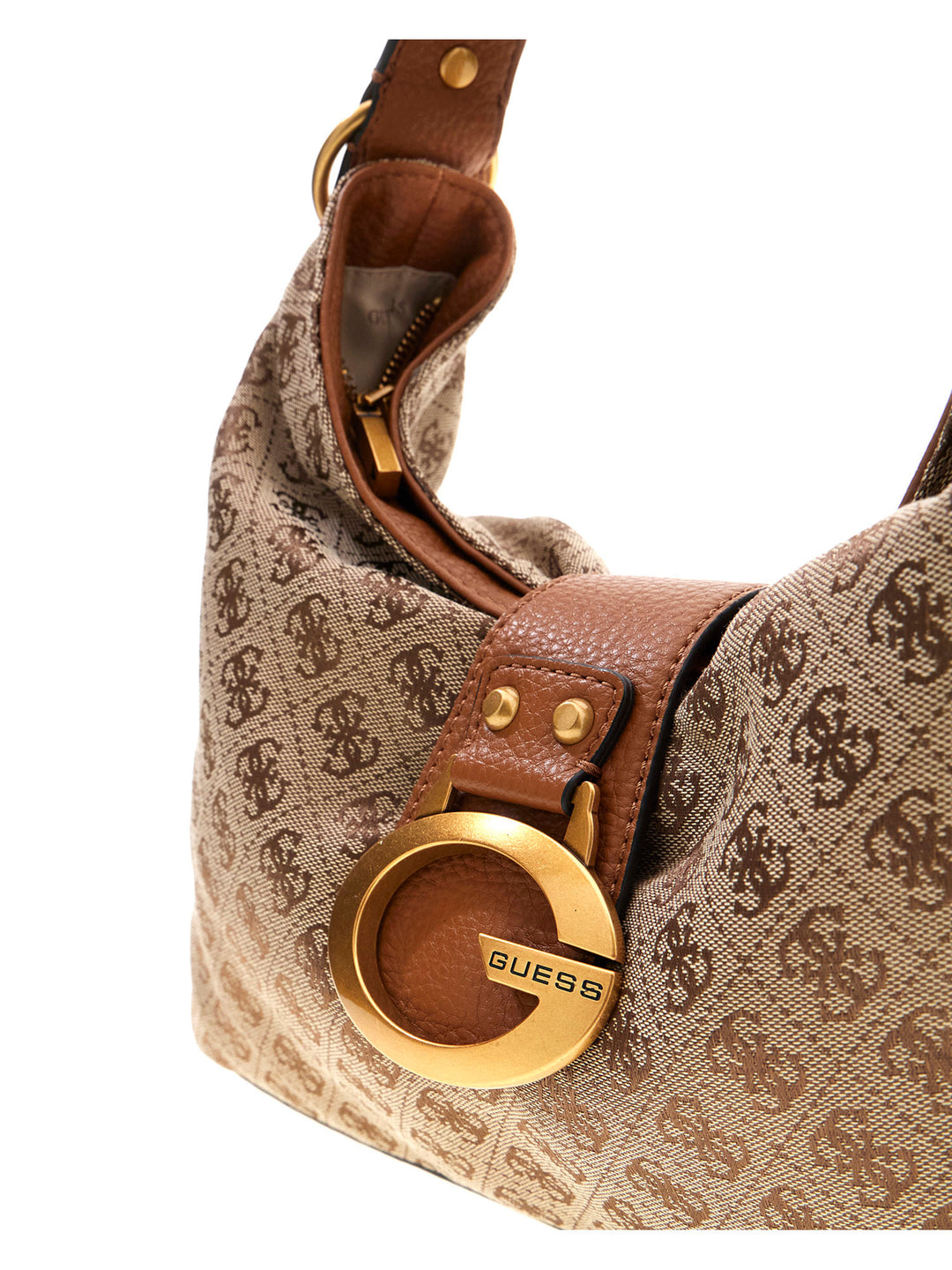 Guess Camden Medium Shoulder Bag In Lattee For Women