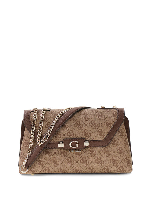 Guess Lindsey Crossbody Bag In Lattee For Women