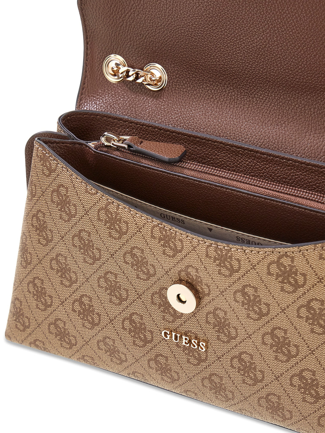 Guess Lindsey Crossbody Bag In Lattee For Women