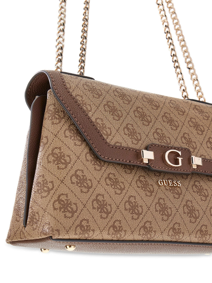 Guess Lindsey Crossbody Bag In Lattee For Women