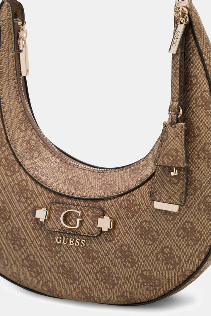 Guess Lindsey Hobo Bag In Lattee For Women