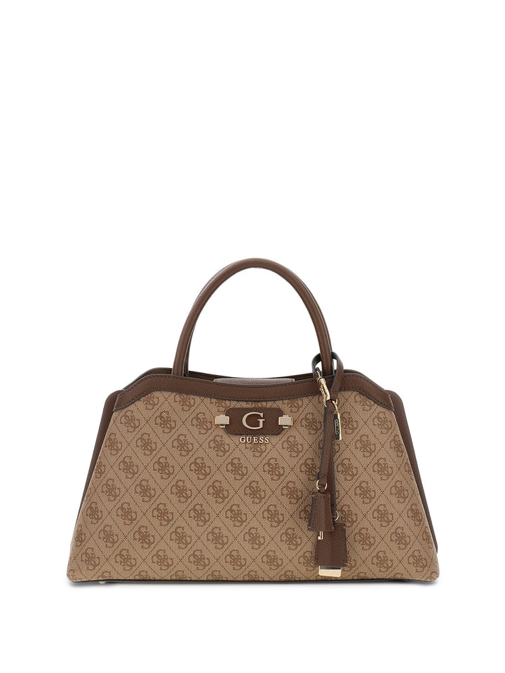 Guess Lindsey Girlfriend Satchel Bag In Lattee For Women
