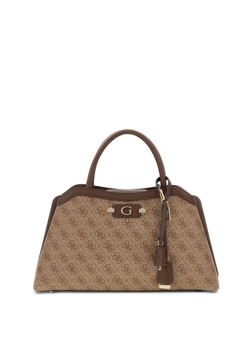 Guess Lindsey Girlfriend Satchel Bag In Lattee For Women