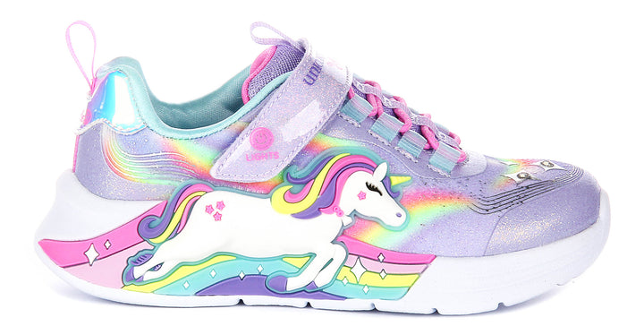 Skechers Unicorn Chaser In Lavender For Kids