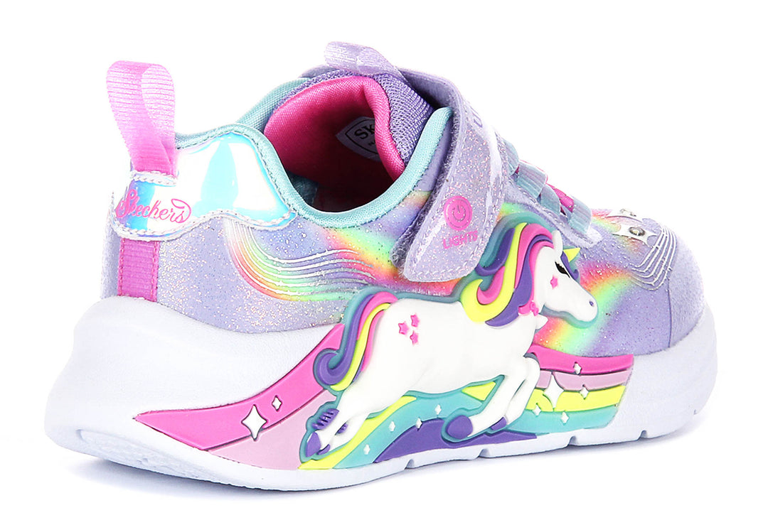 Skechers Unicorn Chaser In Lavender For Kids