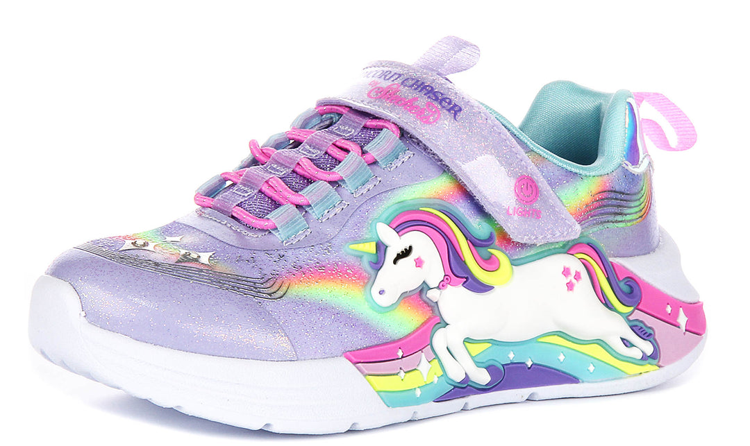 Skechers Unicorn Chaser In Lavender For Kids