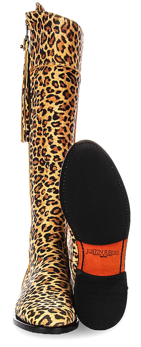 Justinreess England Valentina Slim In Leopard For Women