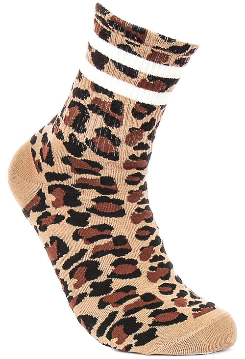 Justinreess England 2P Stripe W In Leopard For Women