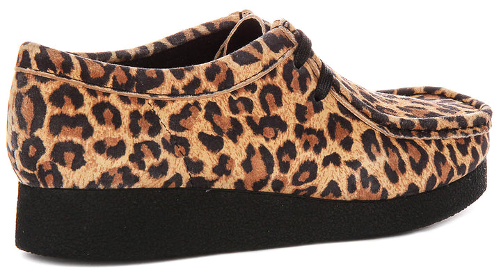 Clarks Wallabee Evosh In Leopard For Women
