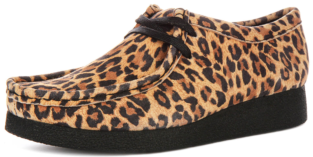 Clarks Wallabee Evosh In Leopard For Women