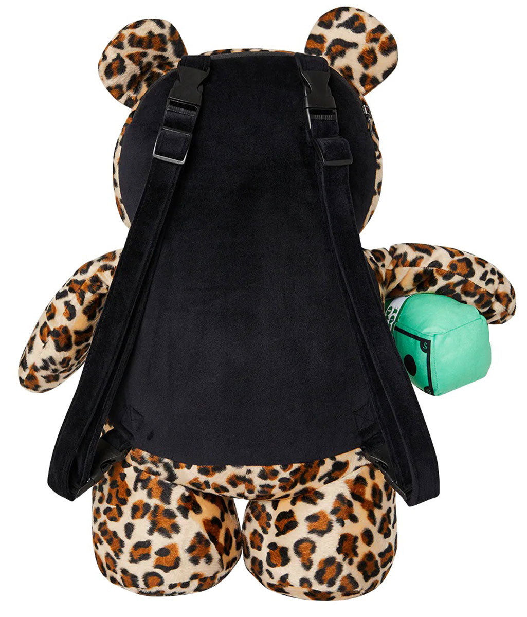 Sprayground Clawed Up Moneybear Backpack In Leopard