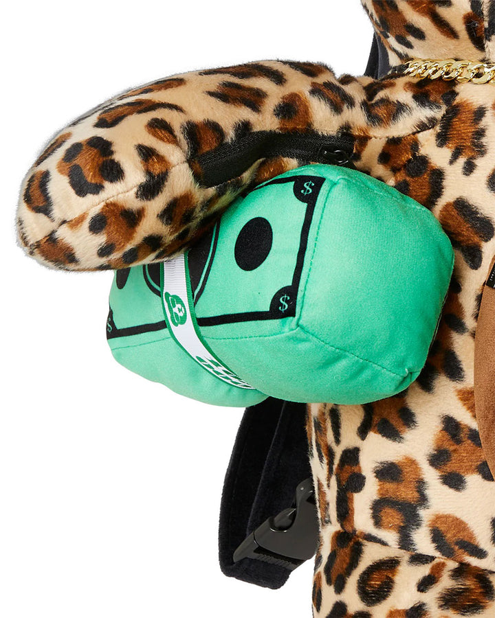 Sprayground Clawed Up Moneybear Backpack In Leopard