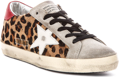 Golden Goose Super Star In Leopard For Women