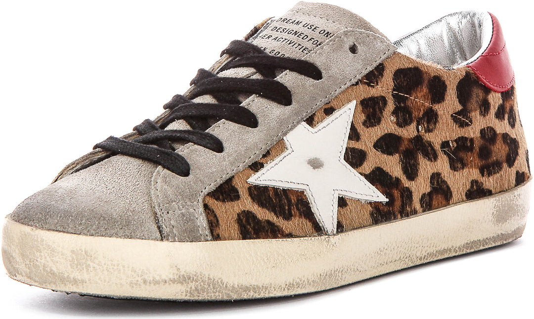Golden Goose Super Star In Leopard For Women